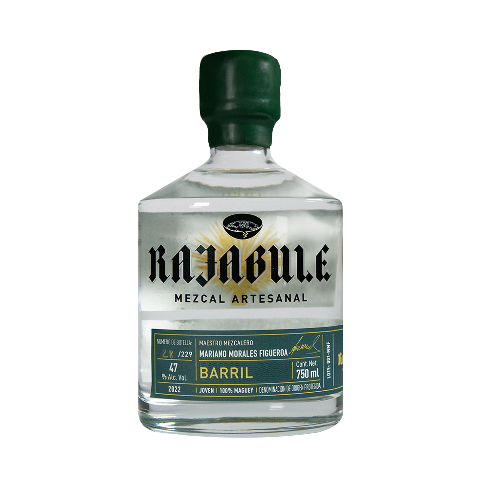 Horizonte Sustentable - Home MEZCAL RAJABULE barril 2022 PACKSHOT TRANSPARENTE